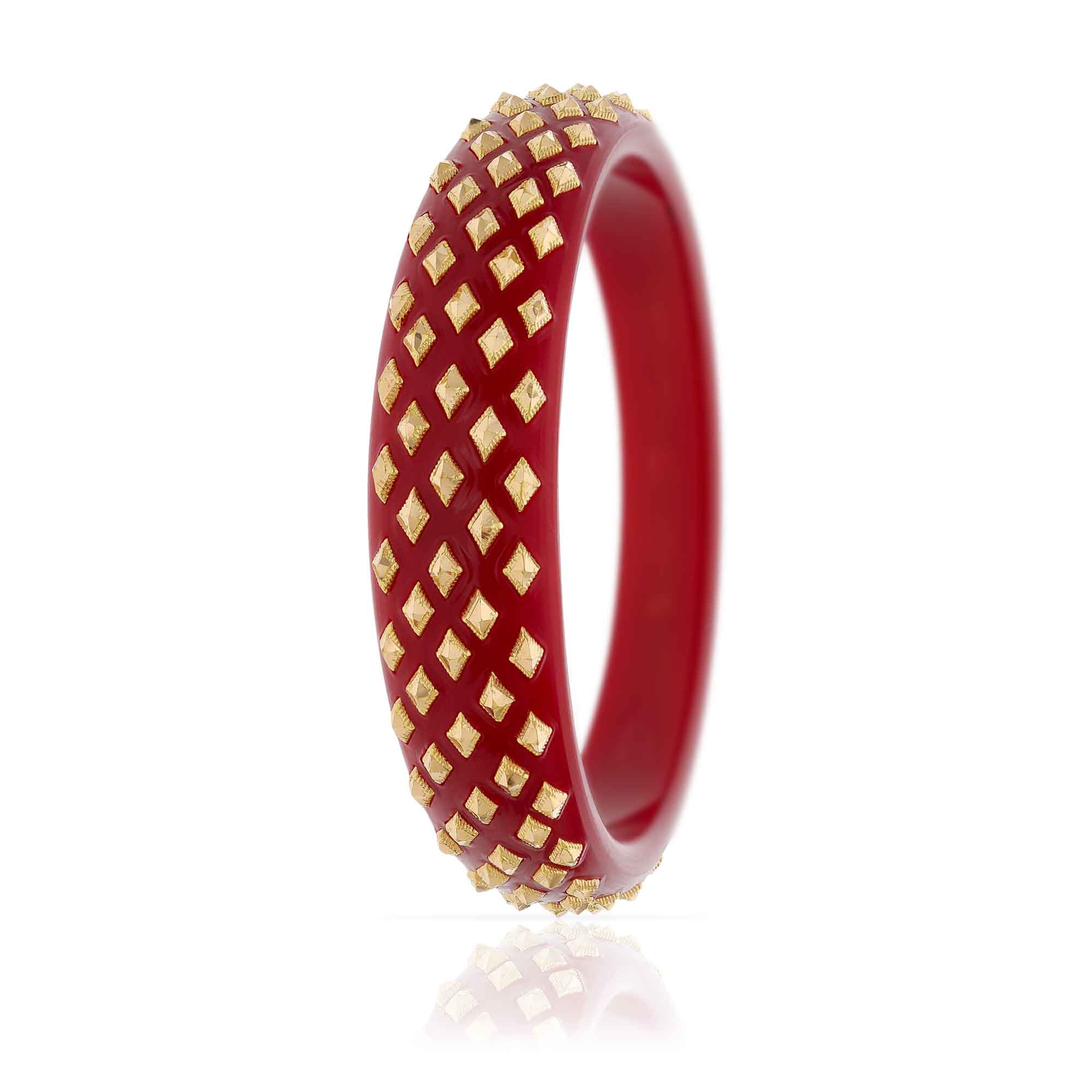 Gold Half Moon Bangle