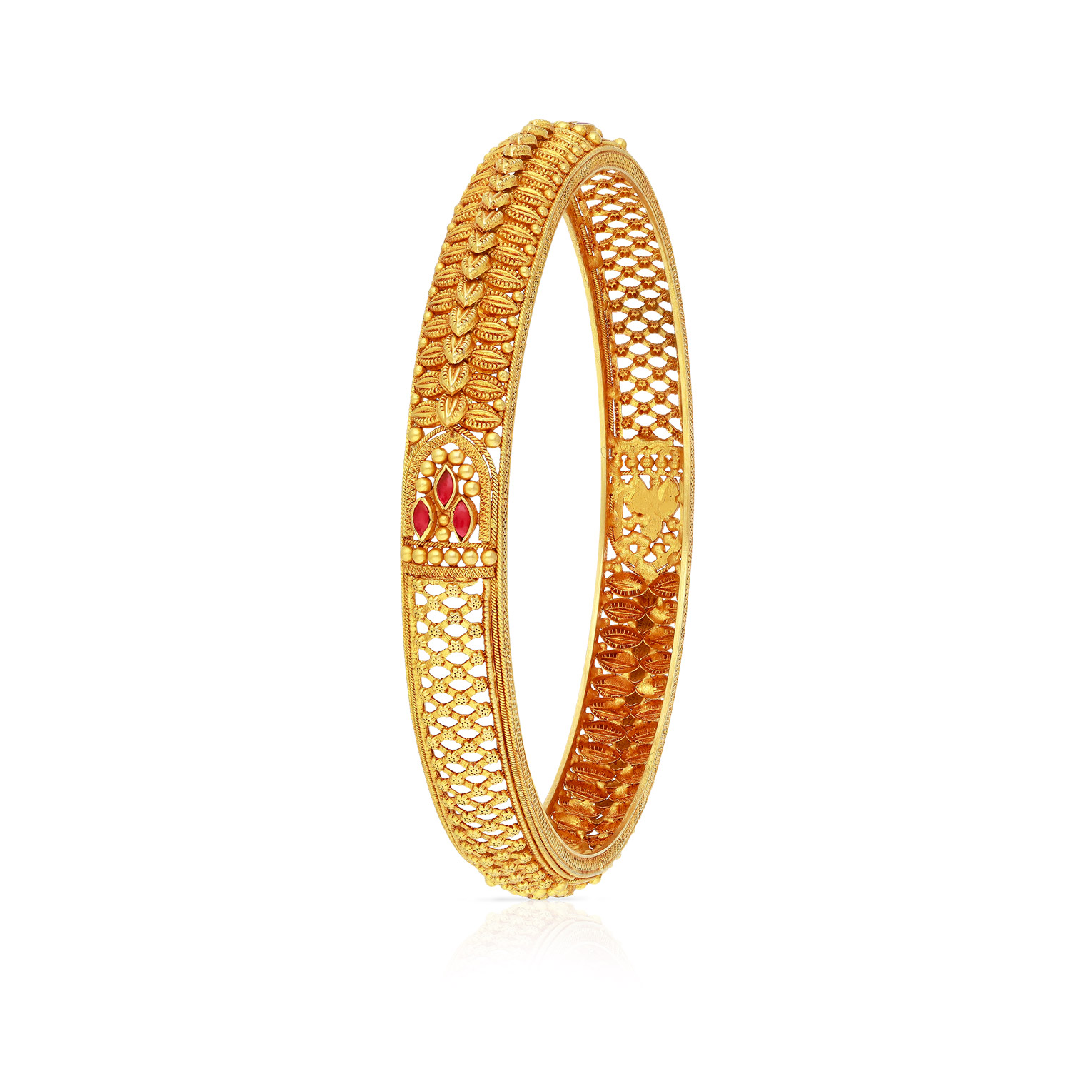 Gold Half Moon Bangle