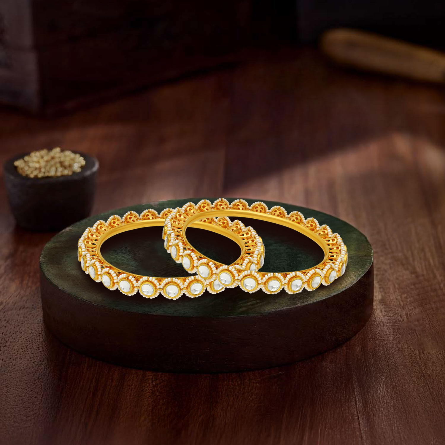 Gold Pacheli Bangle