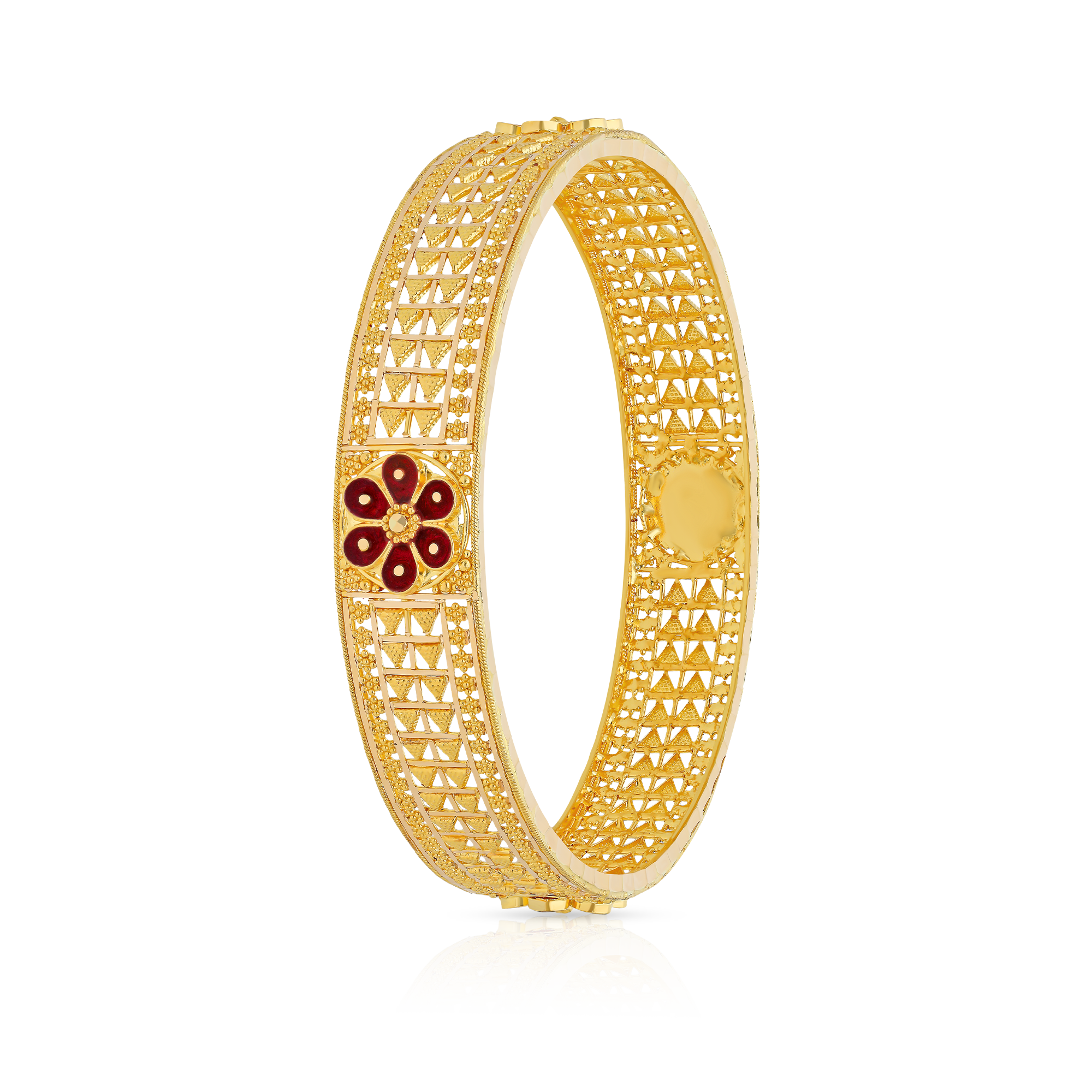 Gold Flat Bangle