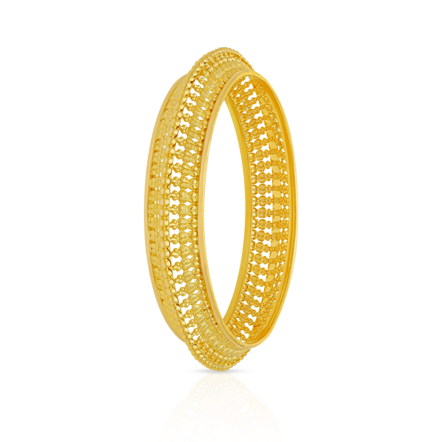 Gold Half Moon Bangle