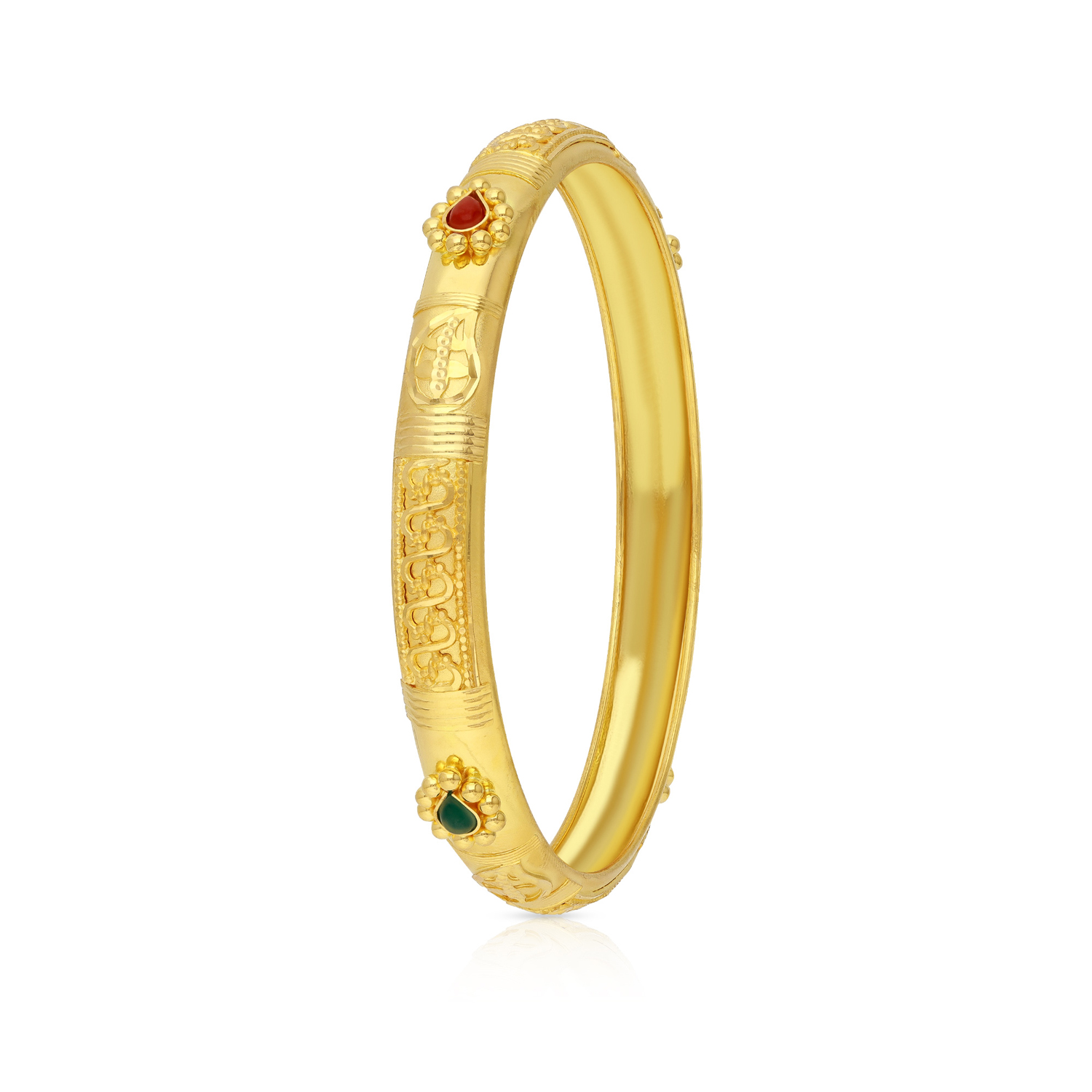 Gold Half Moon Bangle