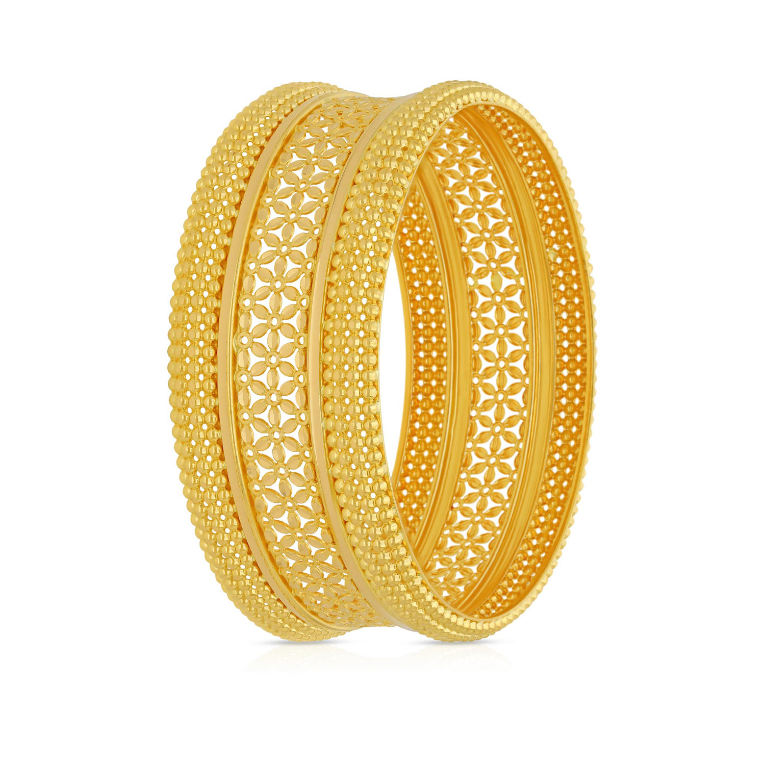 Gold Broad Bangle