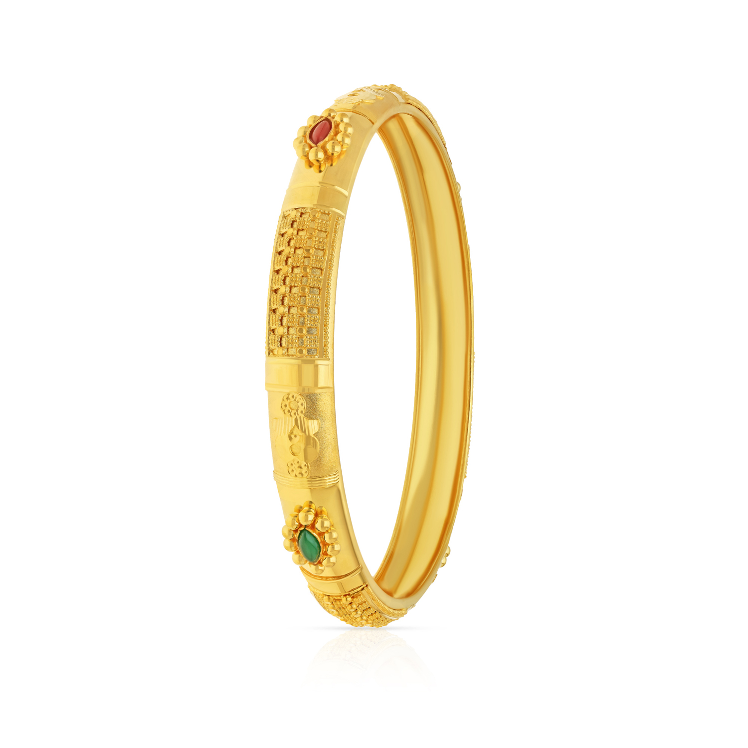Gold Half Moon Bangle