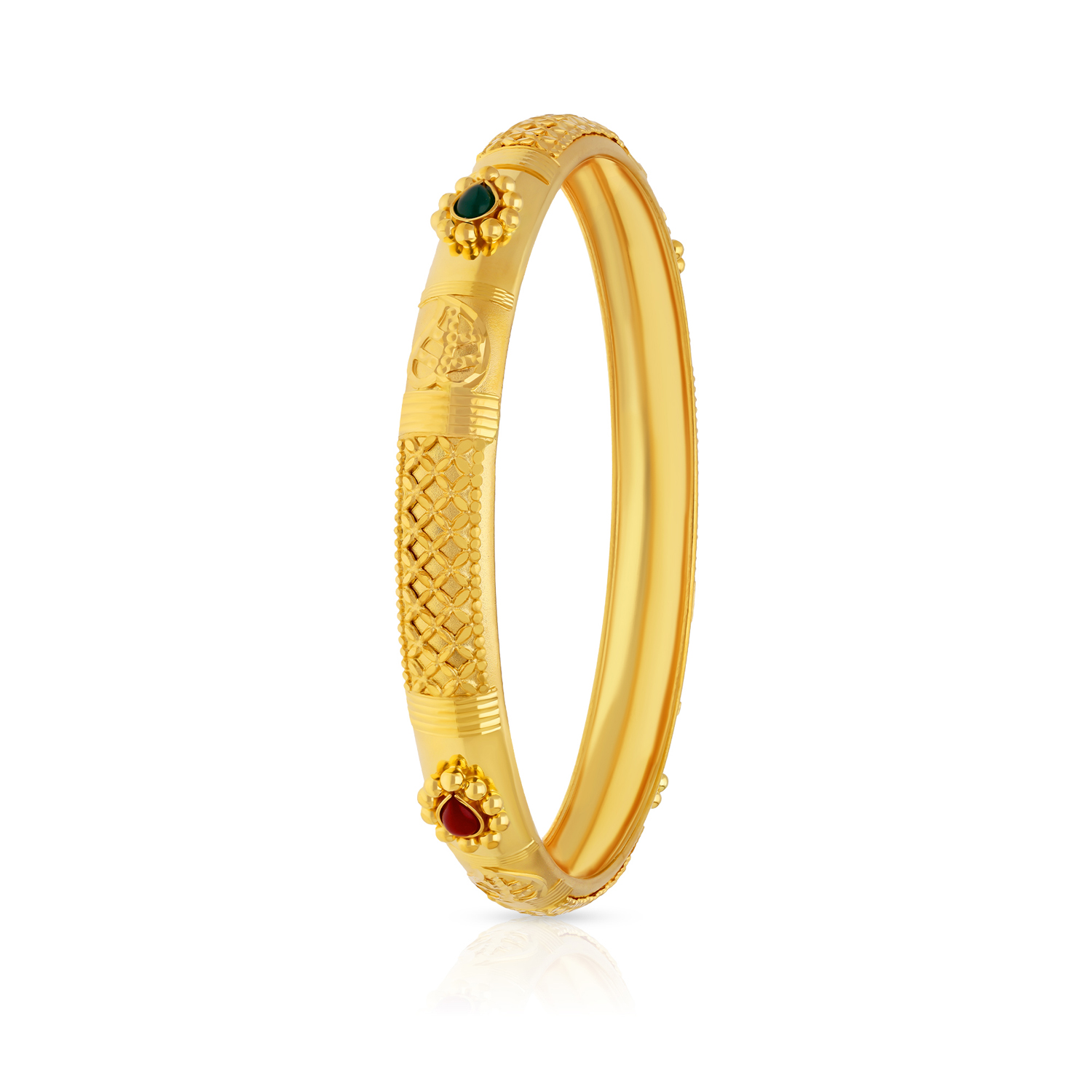 Gold Half Moon Bangle