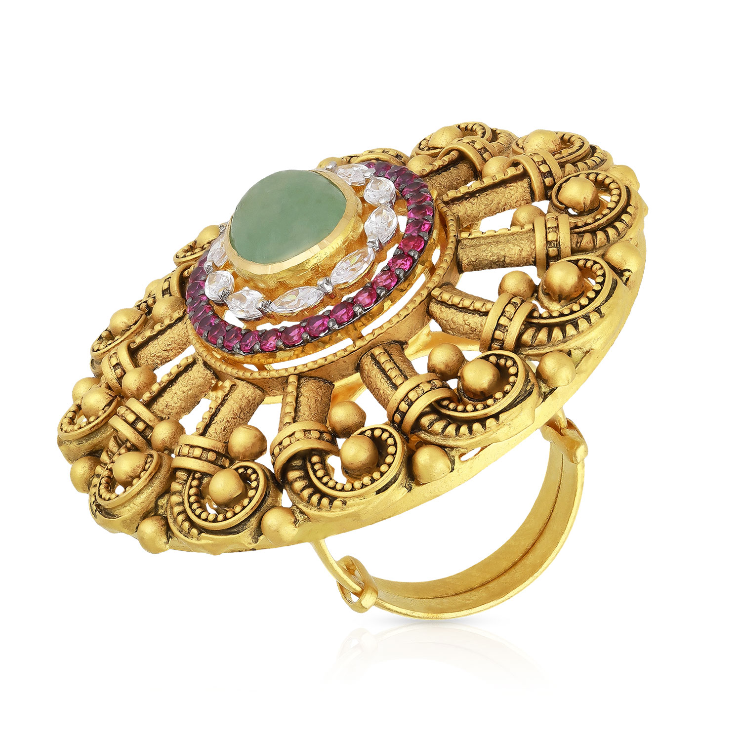 Gold Cocktail Finger Ring