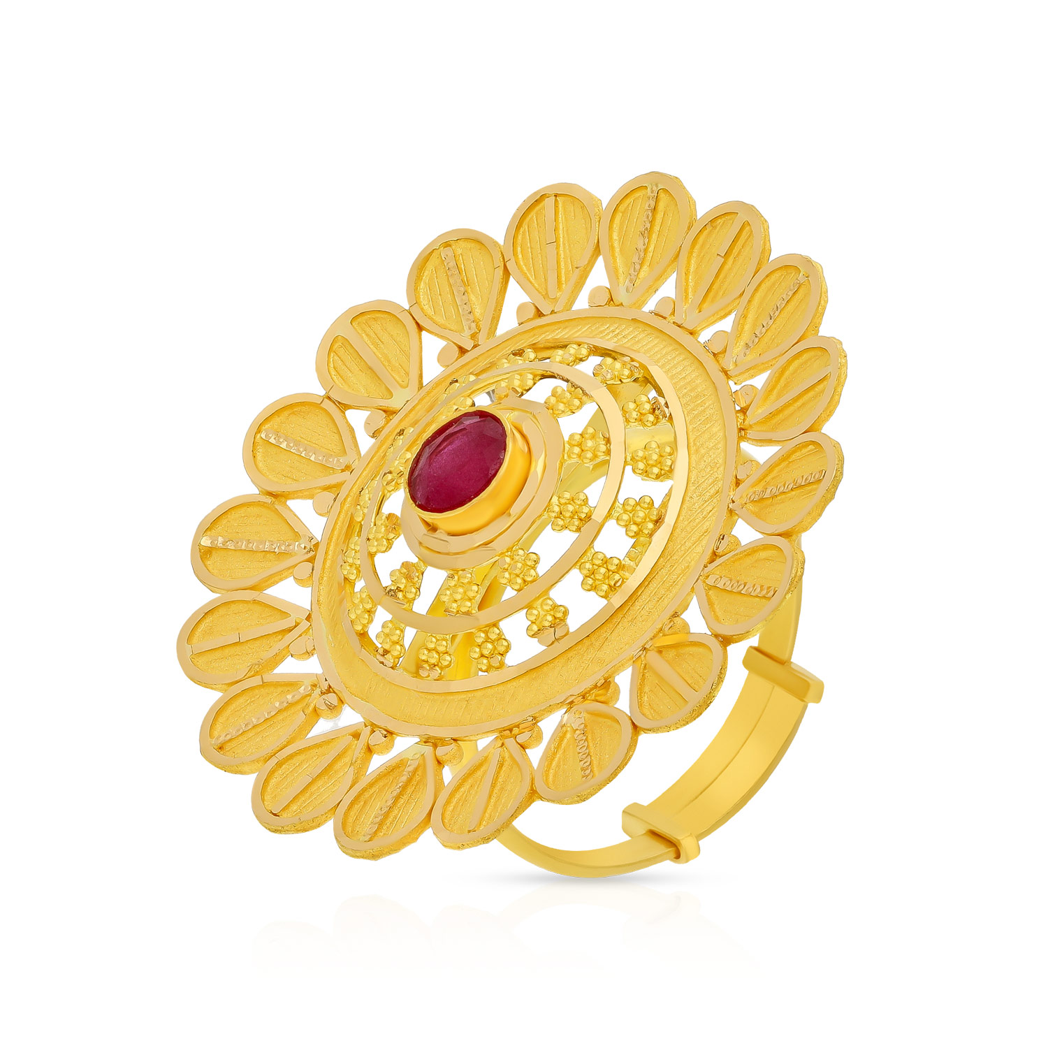 Gold Cocktail Finger Ring