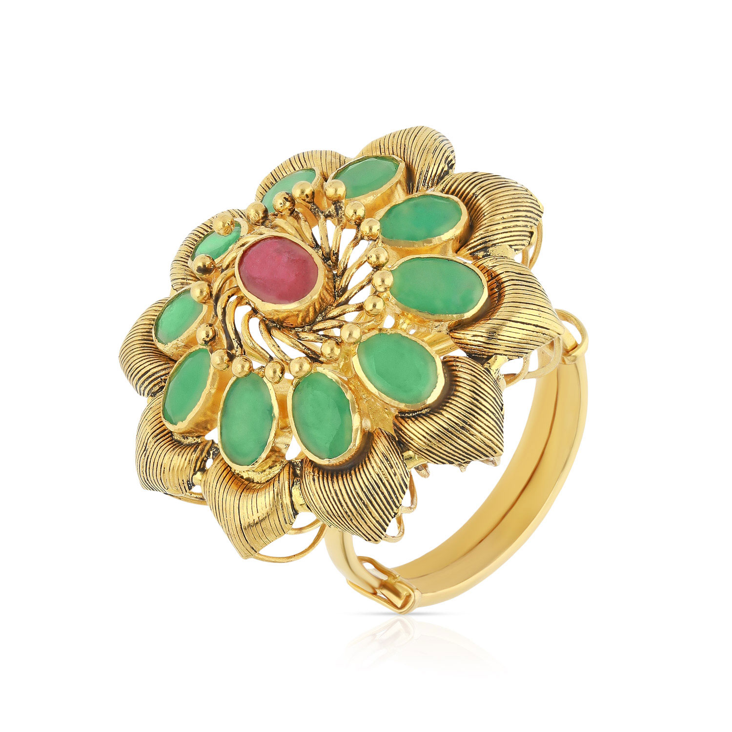 Gold Cocktail Finger Ring