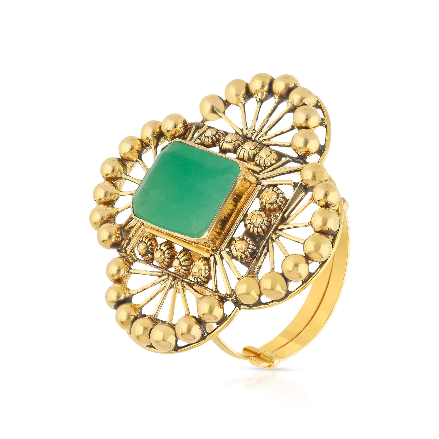 Gold Cocktail Finger Ring