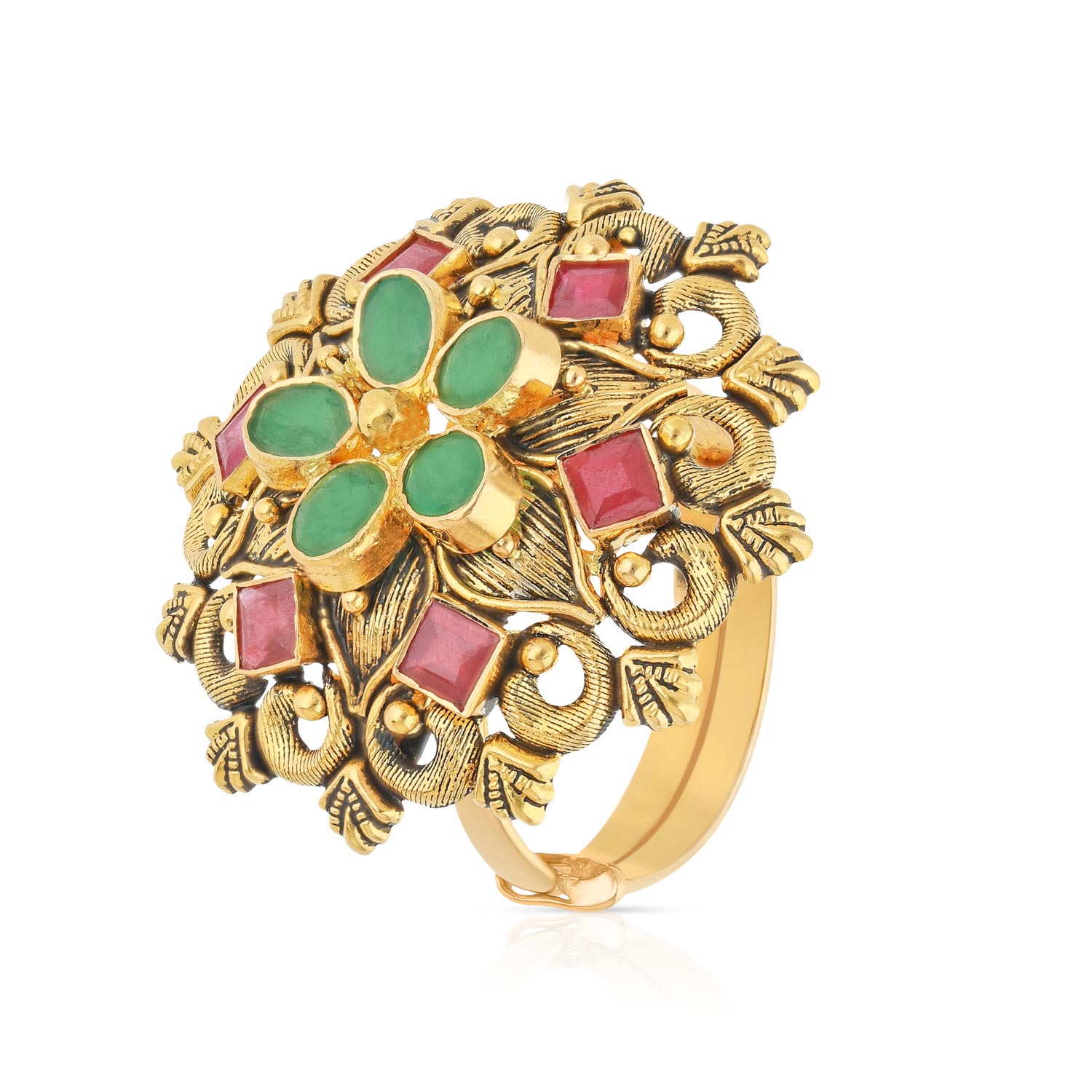 Gold Cocktail Finger Ring