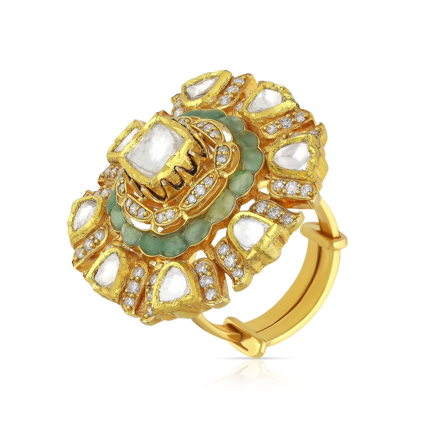 Gold Cocktail Finger Ring