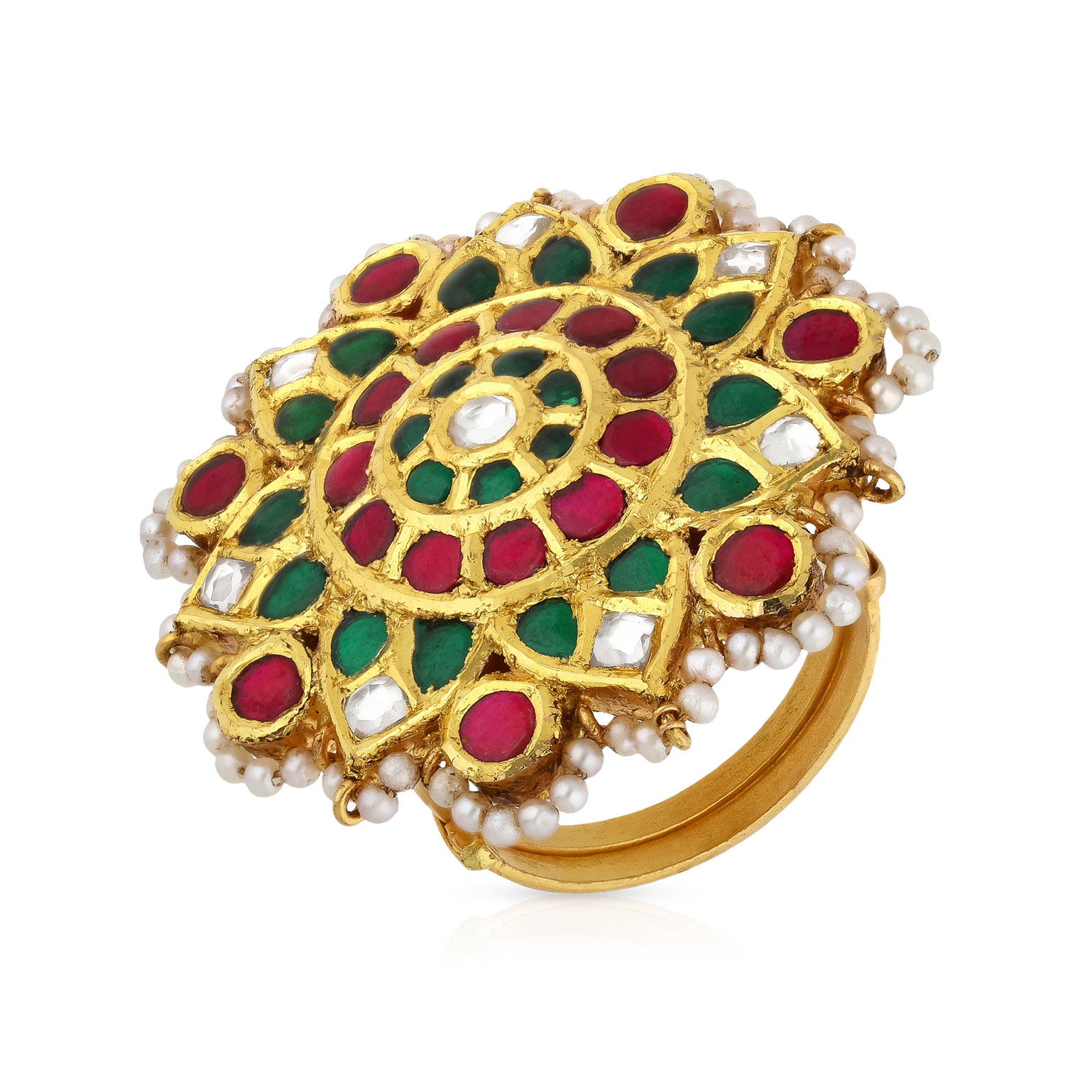 Gold Cocktail Finger Ring