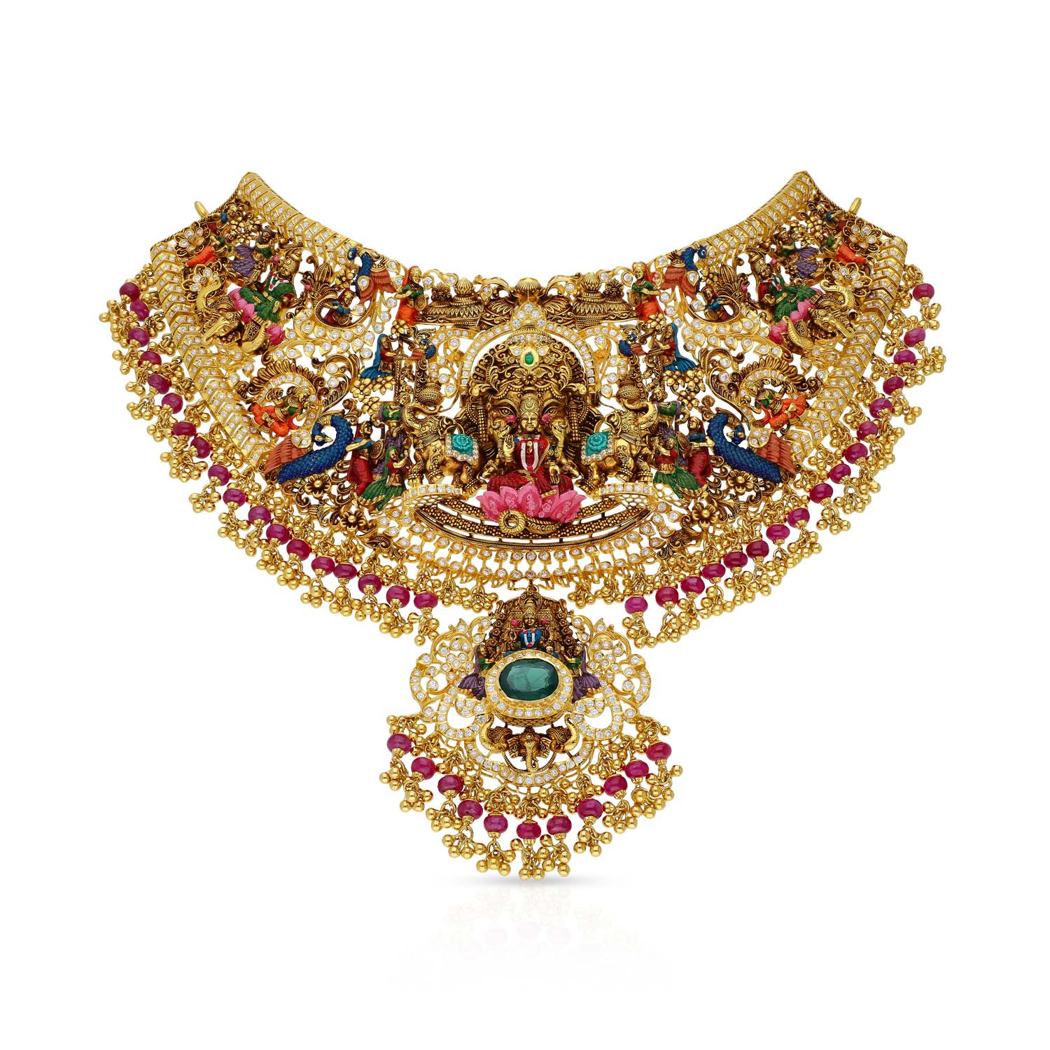 Gold Choker Pendant Necklace