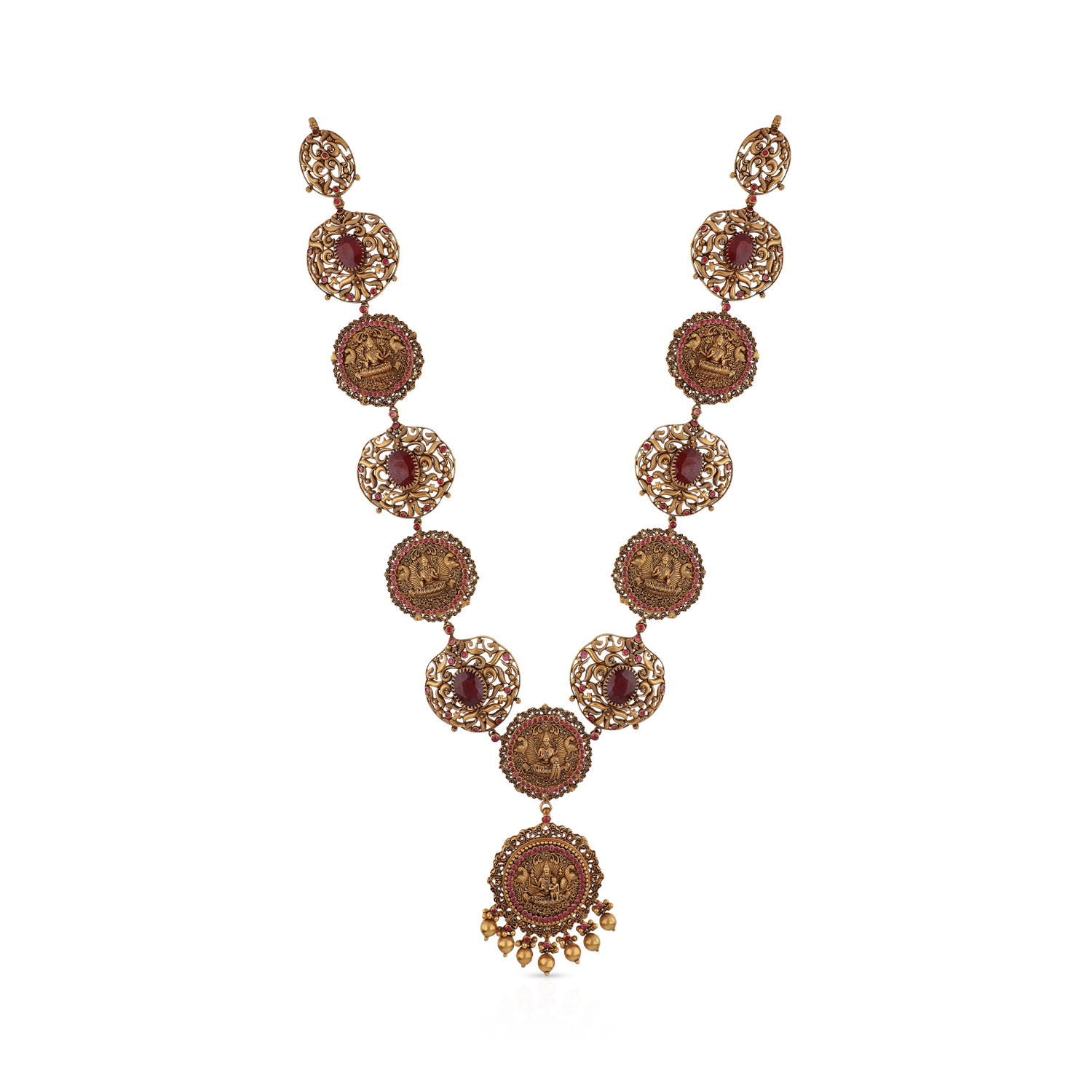 Gold Long V Pendant Necklace