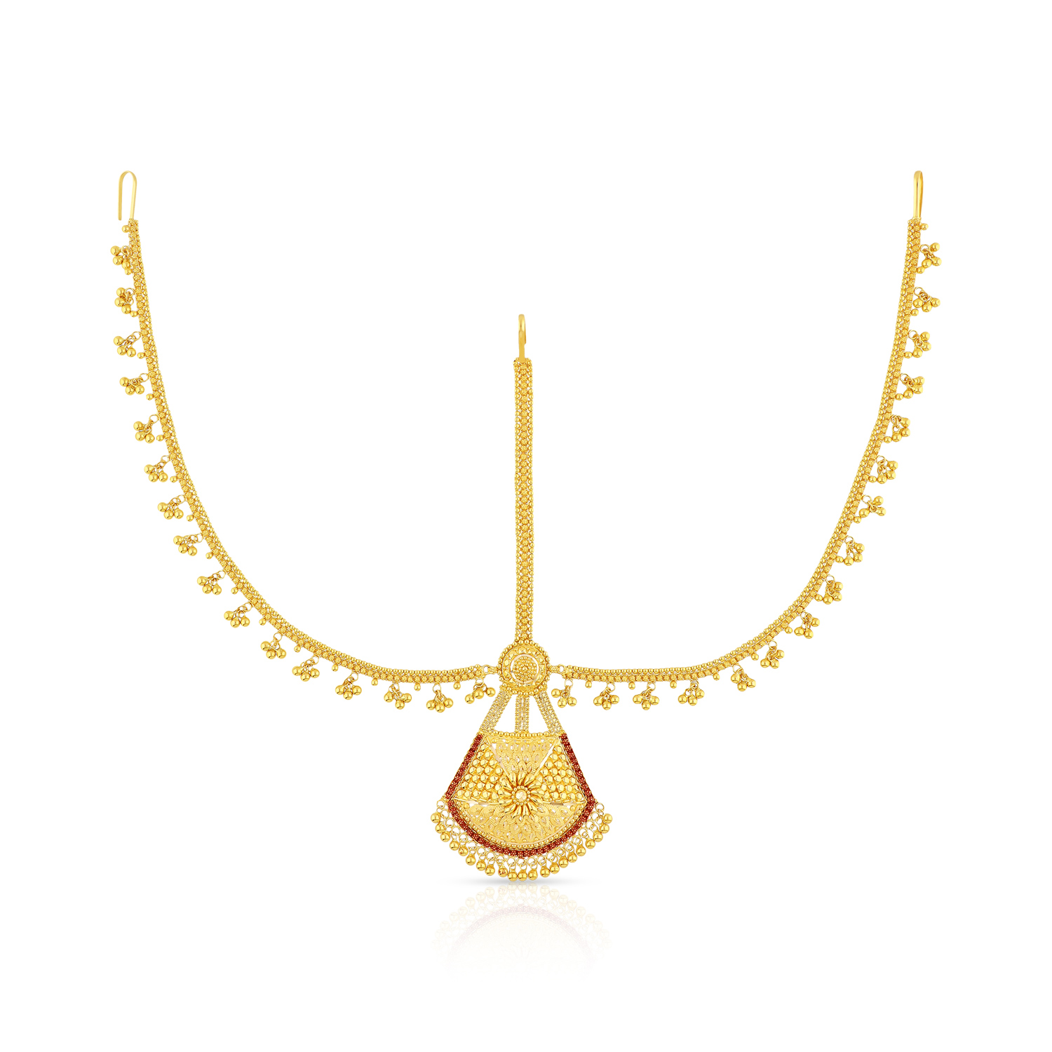 Gold Matha Patti Maang Tikka